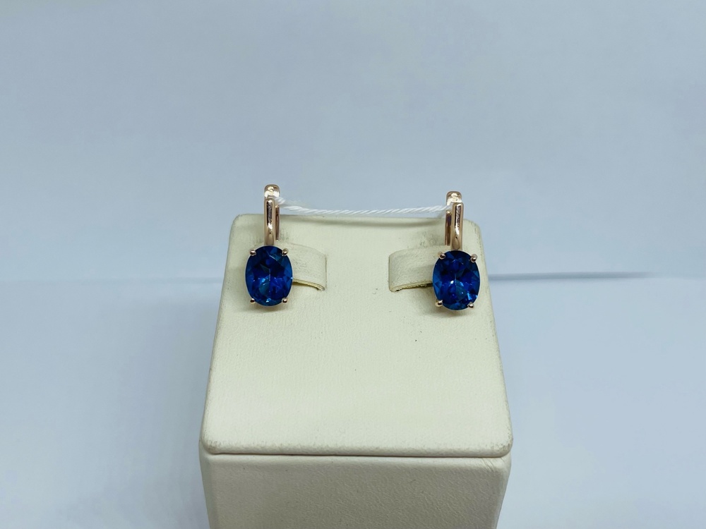 СЕРЬГИ С КАМНЕМ (Au 585)