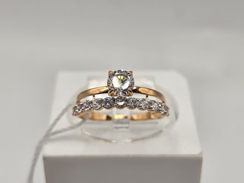 КОЛКМИ585 КОЛЬЦО С КАМНЯМИ (Au 585)