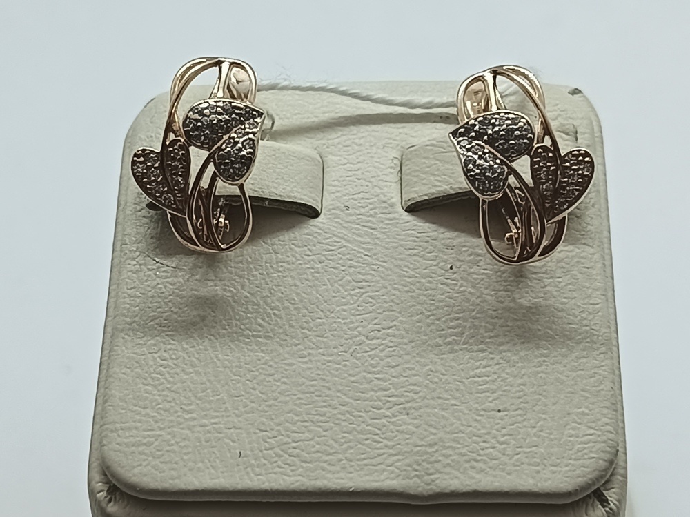 СЕРЬГИ С КАМНЯМИ (Au 585)