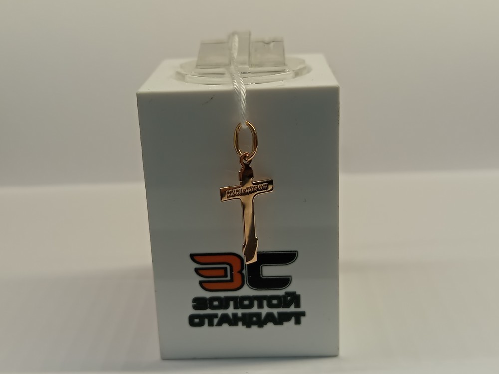 ПОДКБК585 ПОДВЕСКА КРЕСТ БЕЗ КАМНЯ (Au 585)