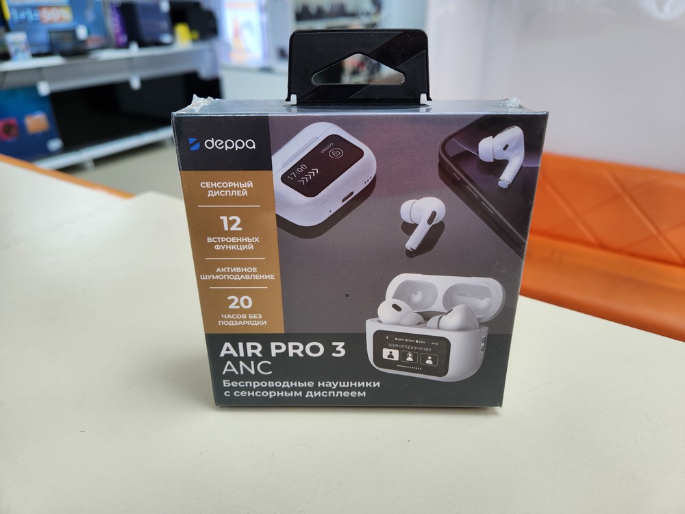 Наушники беспроводные Deppa 44213 Air Pro 3 ANC