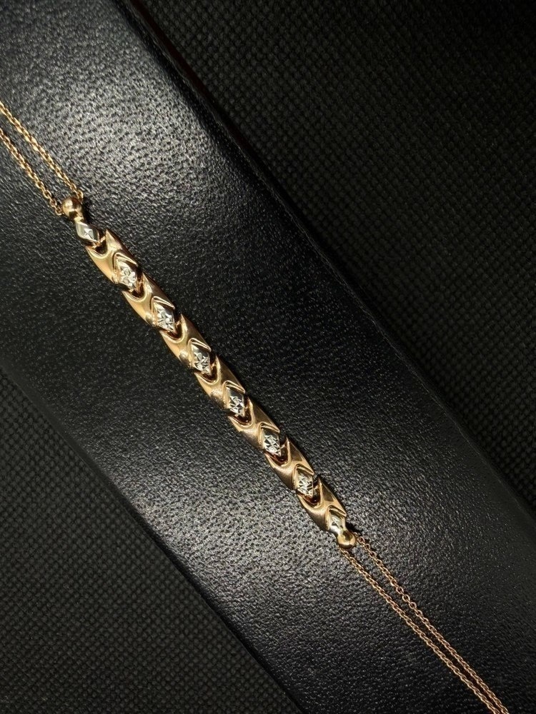 БРАСЛЕТ ПУСТОТЕЛЫЙ Фантазия Au 585