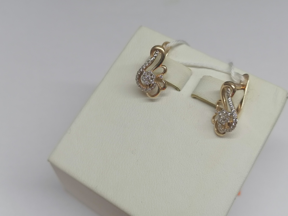 СЕРЬГИ С КАМНЯМИ (Au 585)