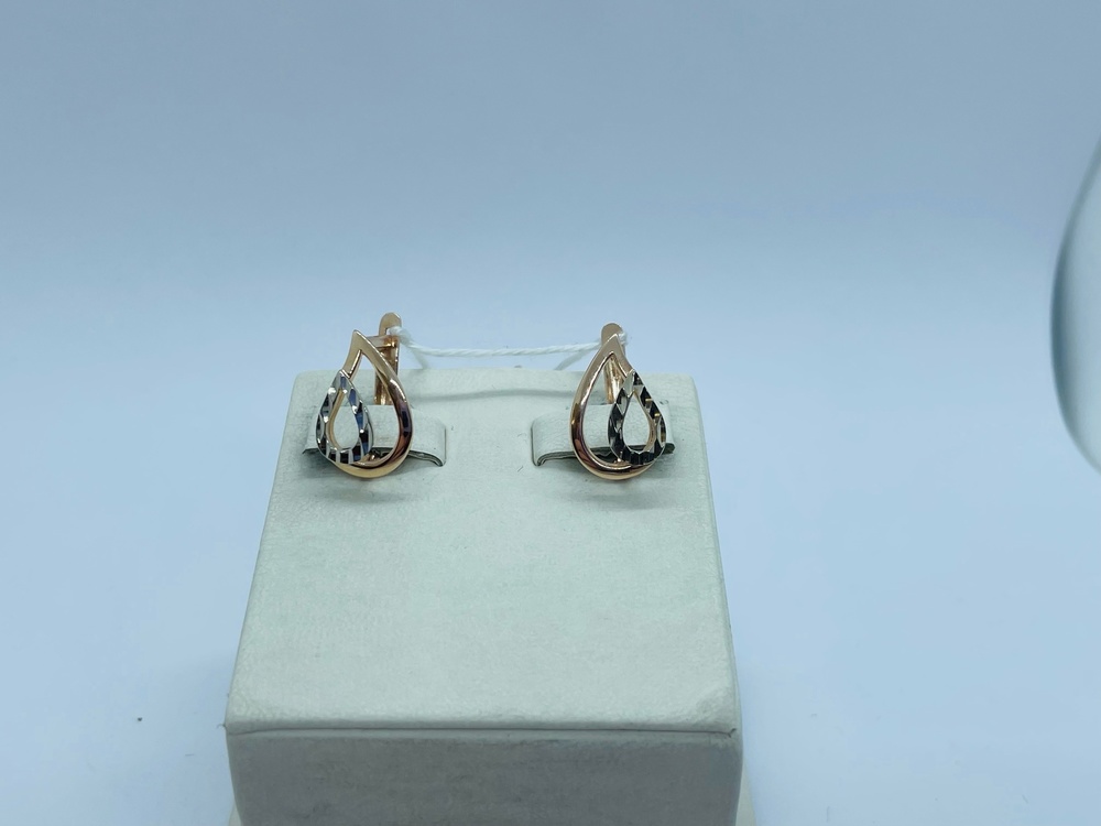 СЕРЬГИ БЕЗ КАМНЯ (Au 585)