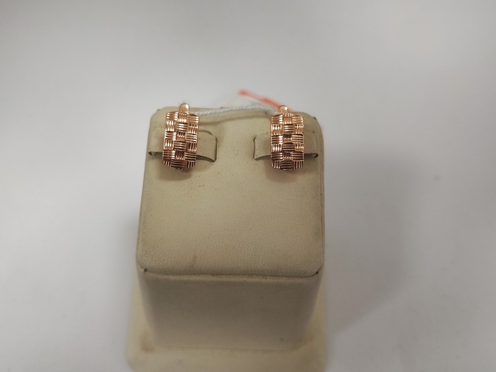 СЕРЬГИ БЕЗ КАМНЯ (Au 585)