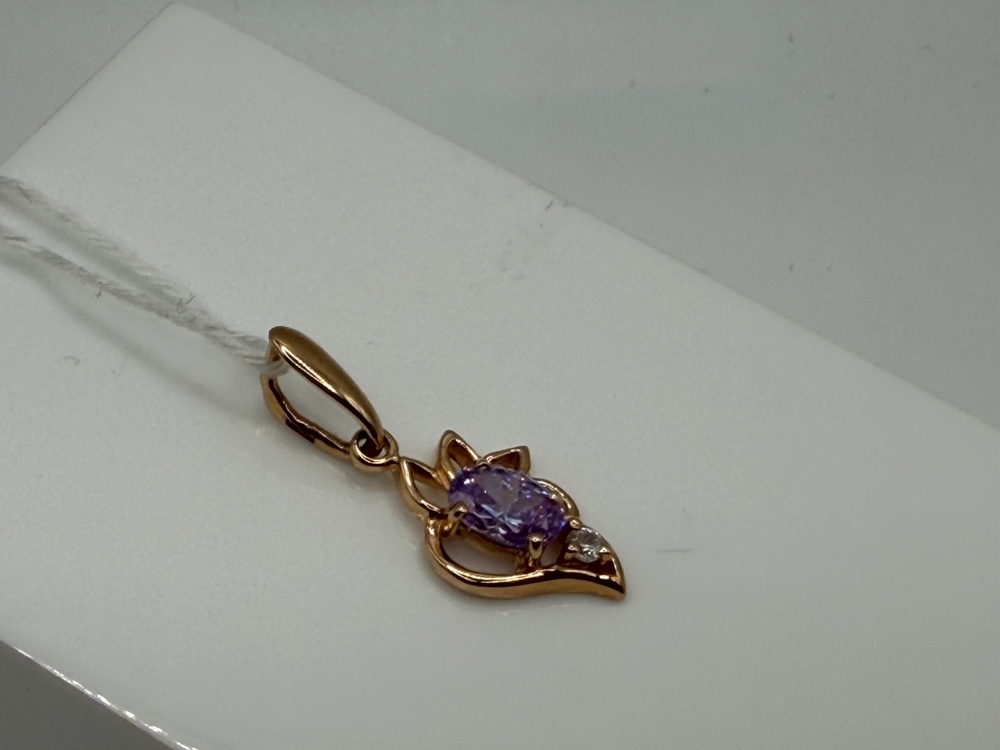 ПОДКМИ585 ПОДВЕСКА С КАМНЯМИ (Au 585)