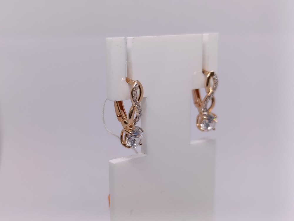 СЕРЬГИ С КАМНЯМИ (Au 585)