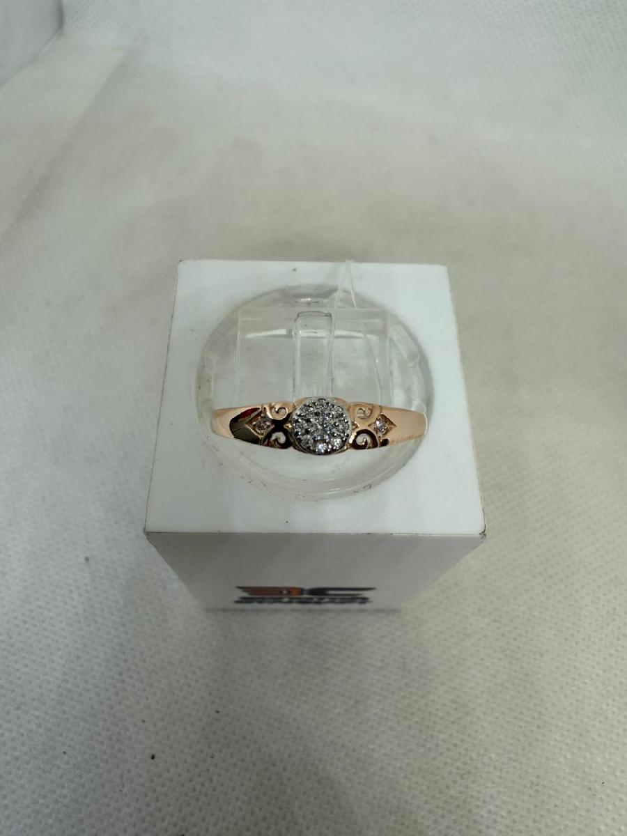 КОЛЬЦО С КАМНЯМИ (Au 585)