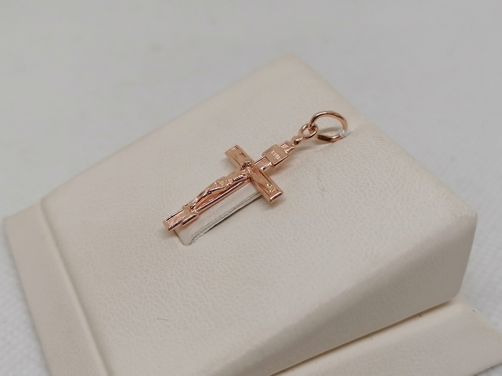 ПОДВЕСКА КРЕСТ БЕЗ КАМНЯ (Au 585)