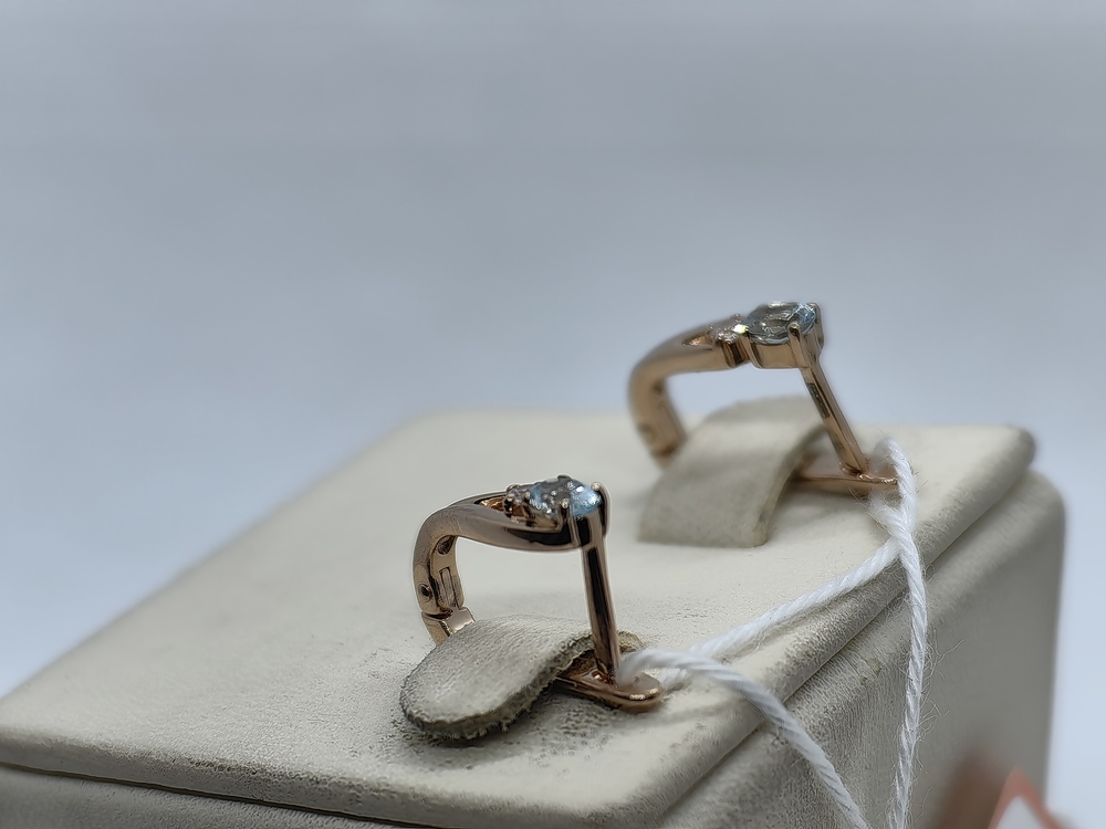 СЕРЬГИ С КАМНЯМИ (Au 585)