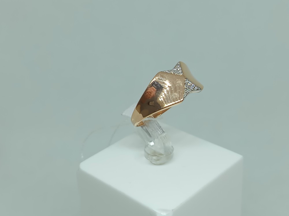 КОЛЬЦО С КАМНЯМИ (Au 585)