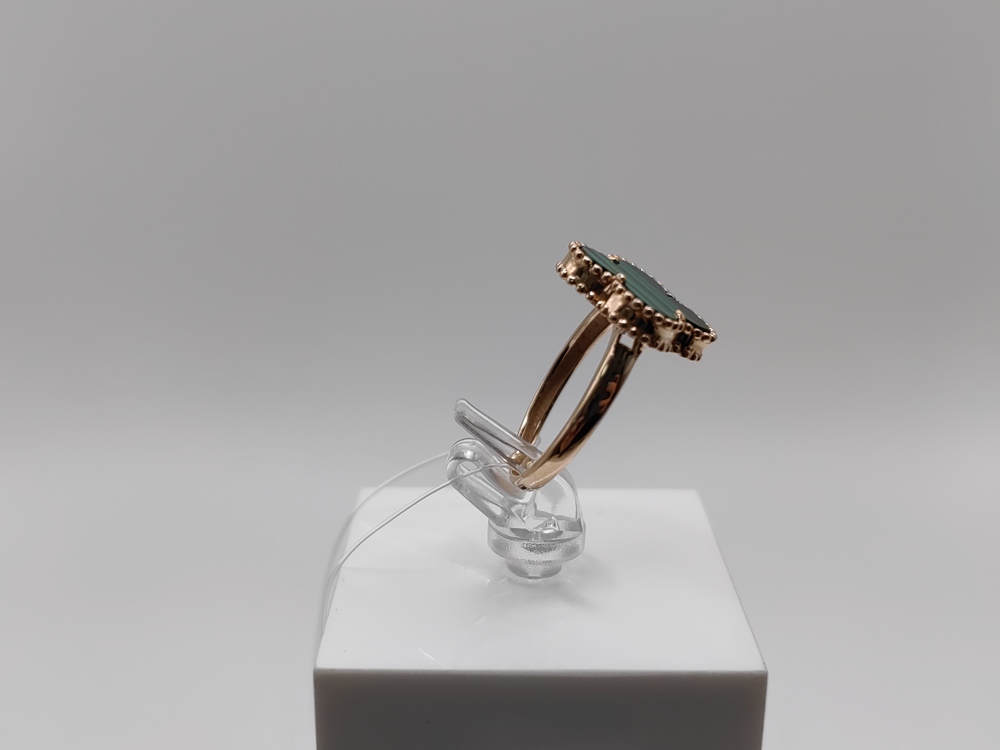 КОЛЬЦО МАЛАХИТ (Au 585)