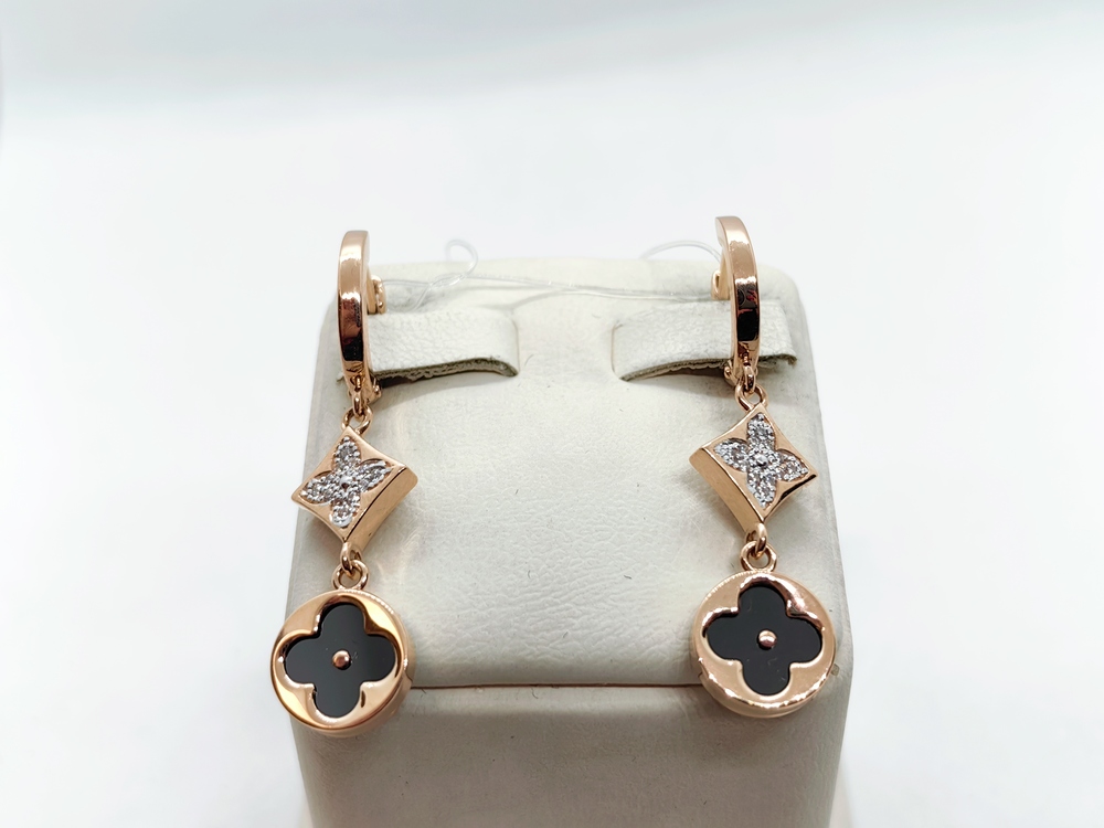 СЕРЬГИ С КАМНЯМИ (Au 585)