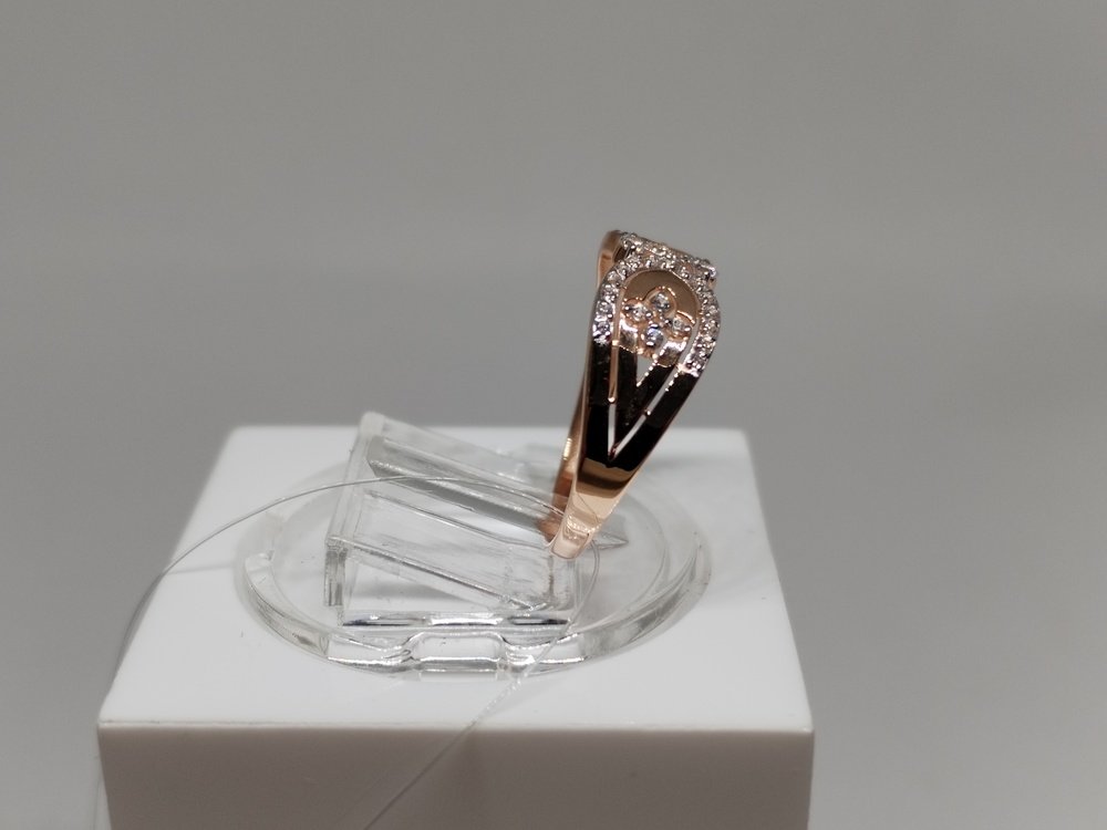 КОЛЬЦО С КАМНЯМИ (Au 585)