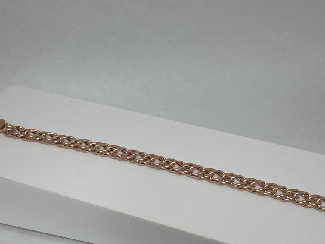 БРАСЛЕТ ПУСТОТЕЛЫЙ Ромб двойной (Au 585)