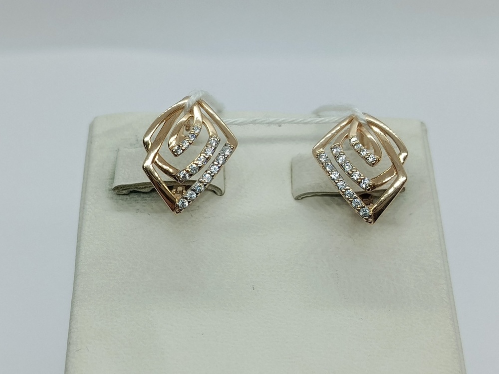 СЕРЬГИ С КАМНЯМИ (Au 585)