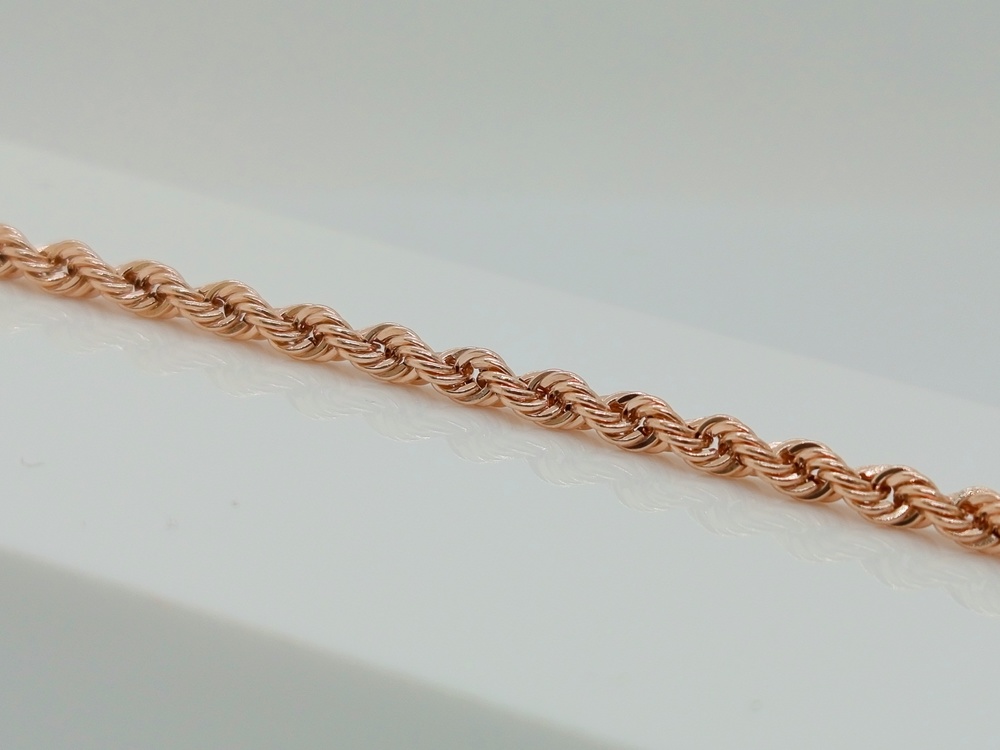 БРАСЛЕТ ПУСТОТЕЛЫЙ Веревка (Au 585)