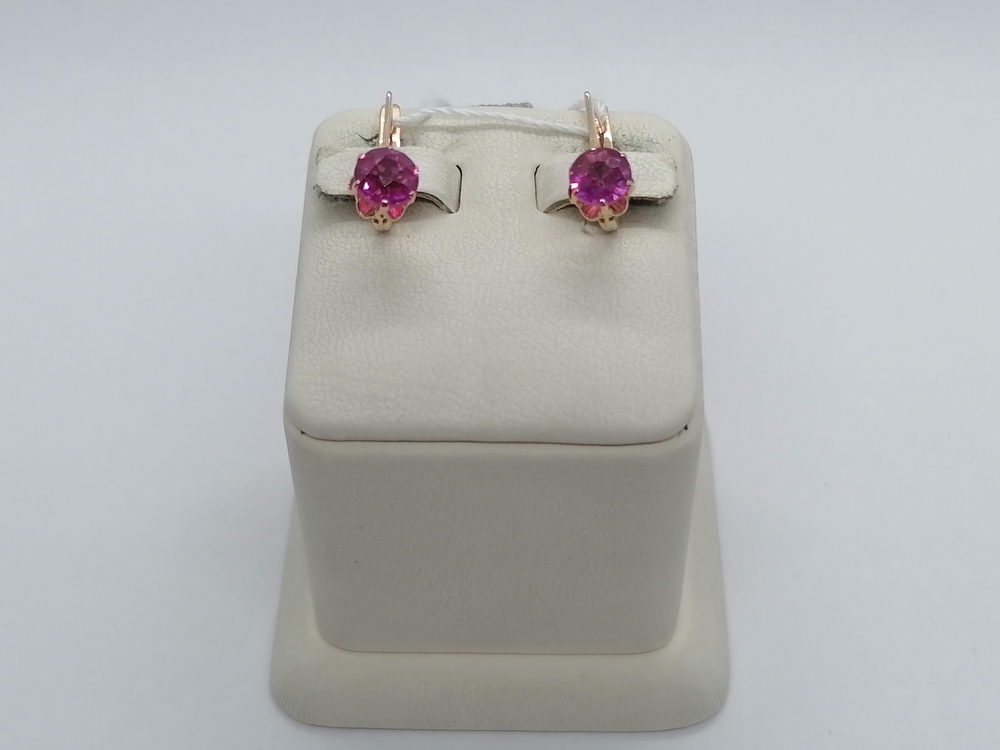 СЕРЬГИ С КАМНЕМ (Au 583)