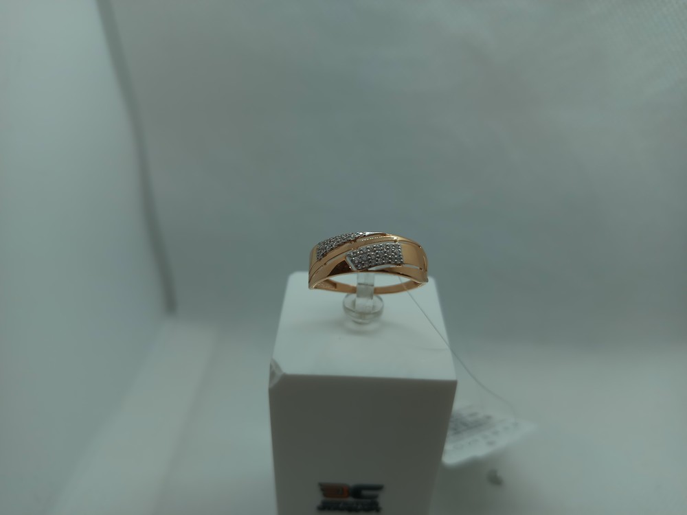 КОЛЬЦО С КАМНЯМИ (Au 585)