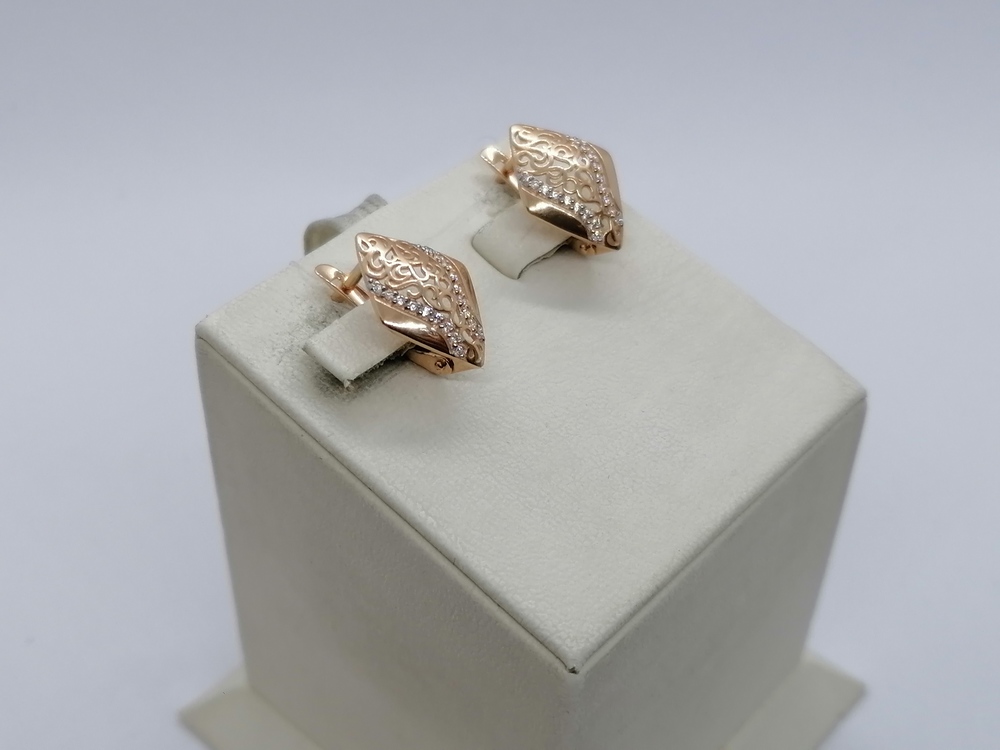 СЕРЬГИ С КАМНЯМИ (Au 585)