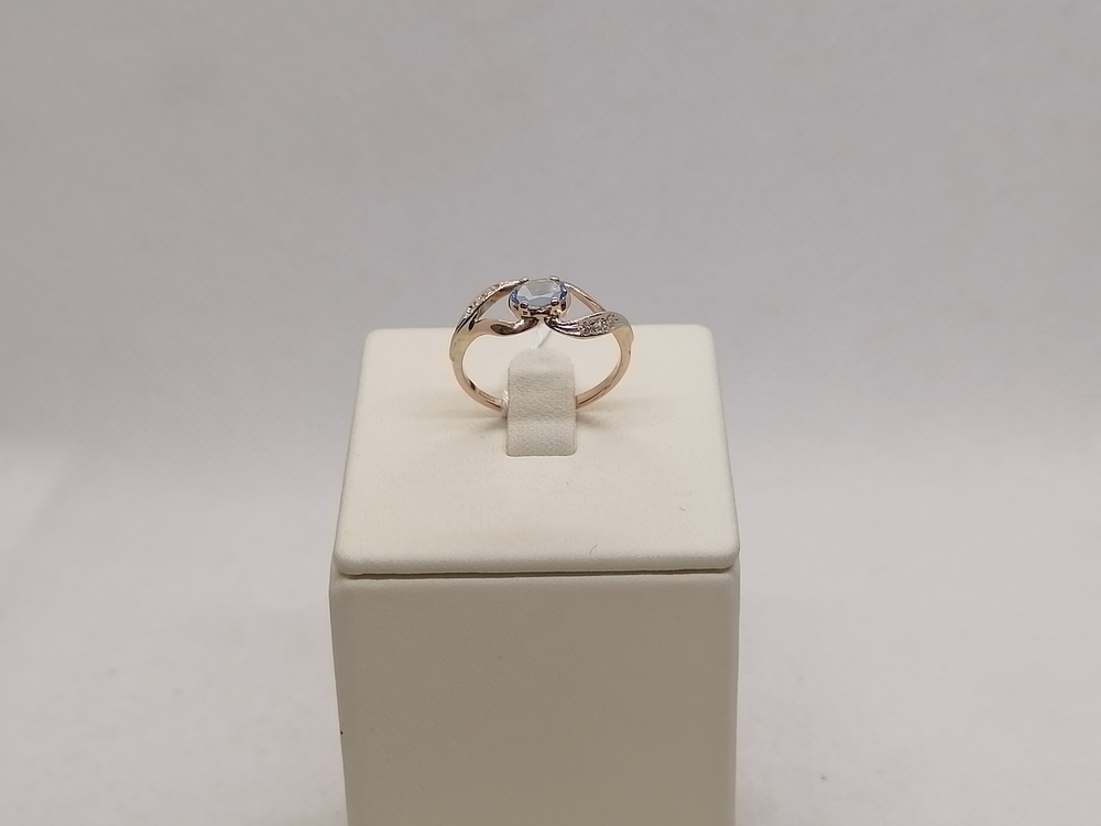 КОЛЬЦО С КАМНЯМИ (Au 585)