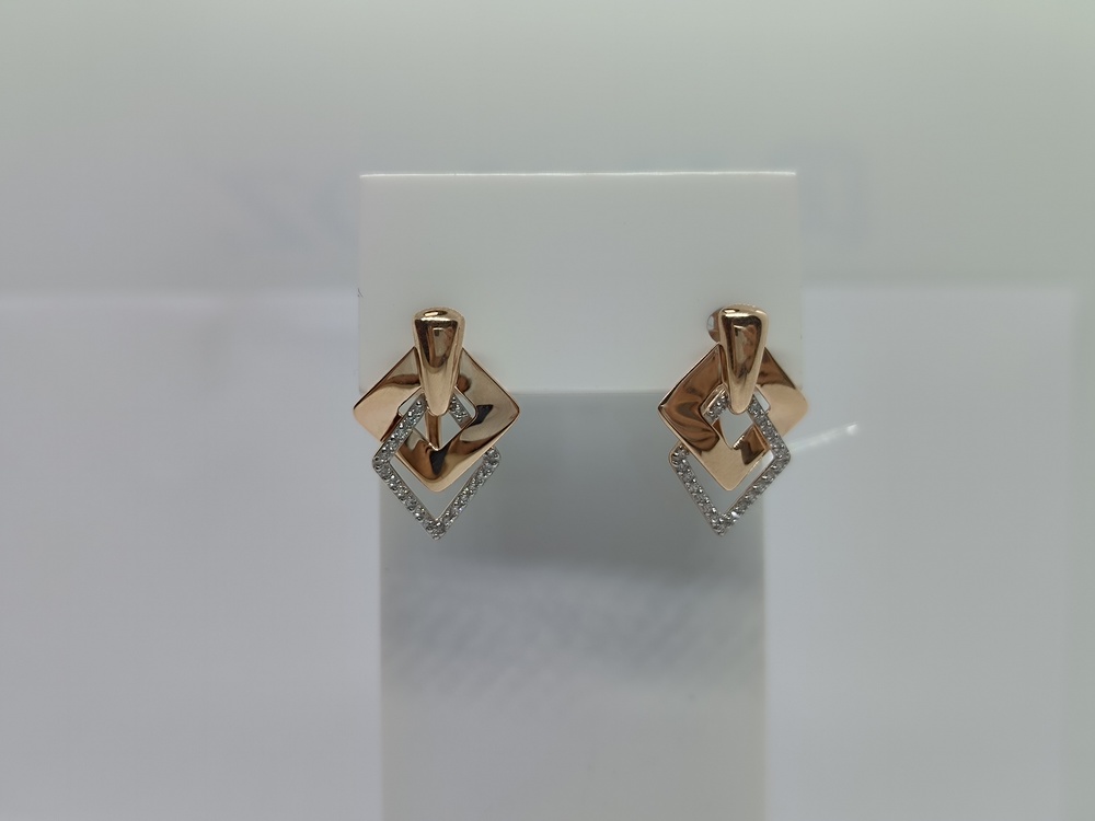 СЕРЬГИ С КАМНЯМИ (Au 585)