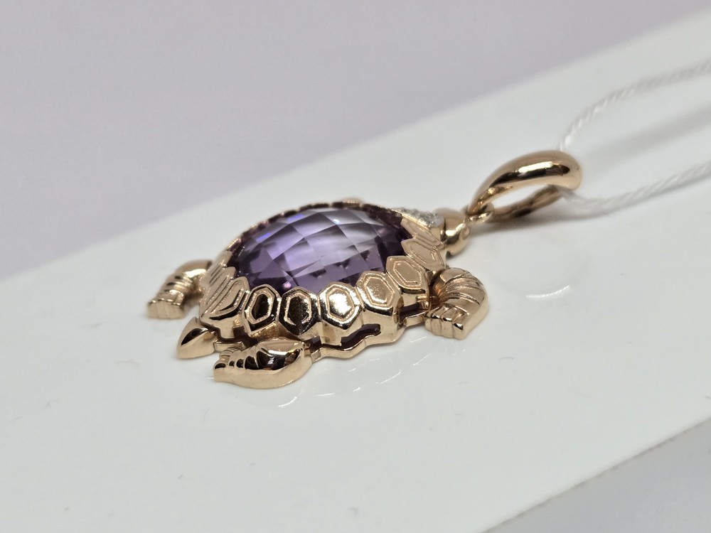 ПОДВЕСКА С КАМНЯМИ (Au 585)