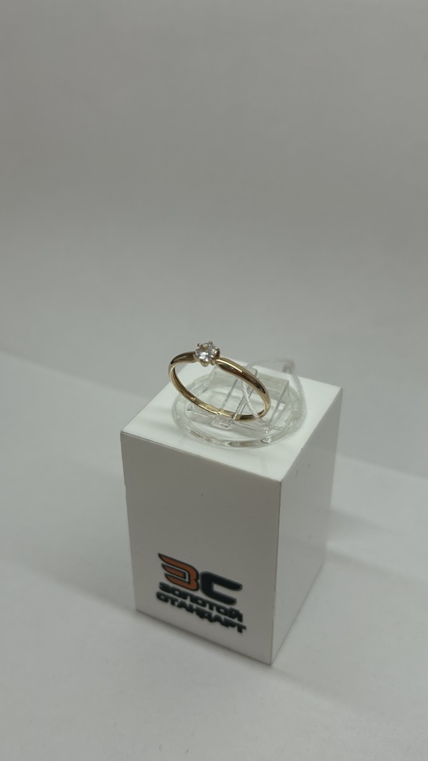 КОЛКМ585 КОЛЬЦО С КАМНЕМ (Au 585)