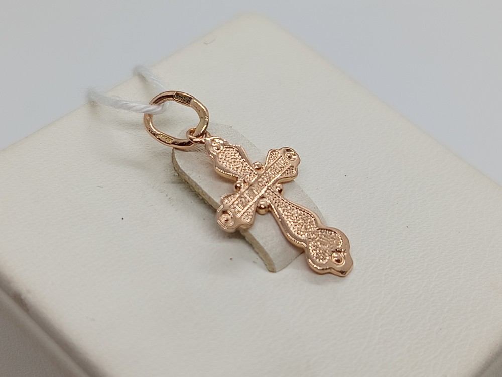 ПОДВЕСКА КРЕСТ БЕЗ КАМНЯ (Au 585)