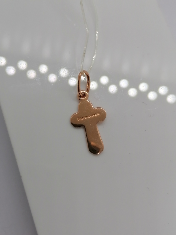 20-0096 ПОДВЕСКА КРЕСТ без камня (Au 585)