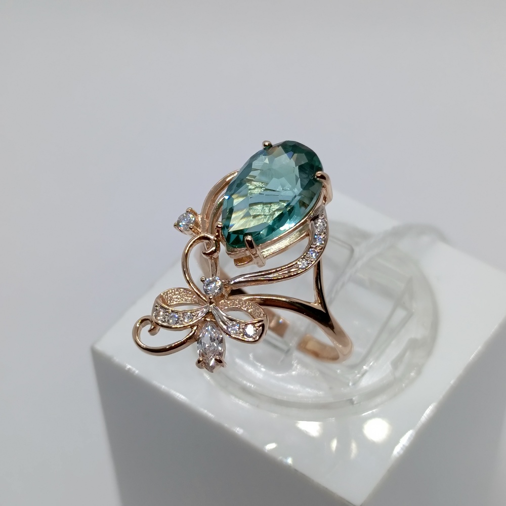 КОЛКМИ585 КОЛЬЦО С КАМНЯМИ (Au 585)