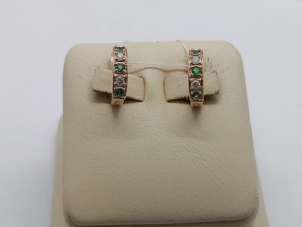 СЕРЬГИ С КАМНЯМИ (Au 585)