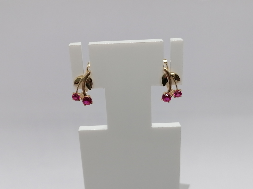 СЕРЬГИ С КАМНЯМИ (Au 585)