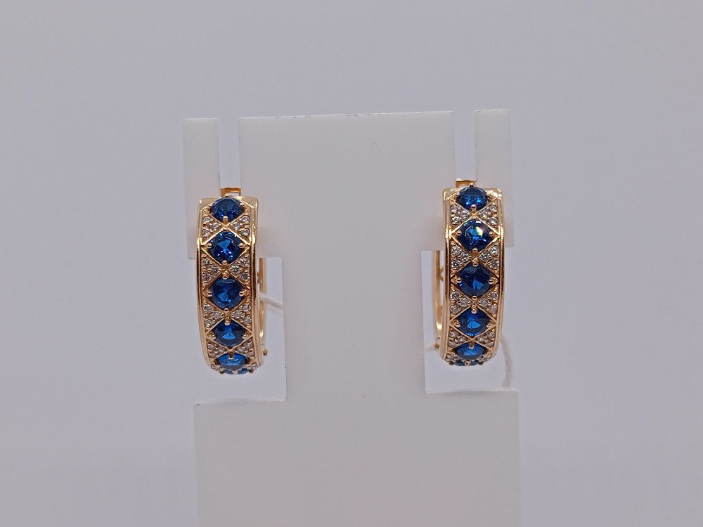 СЕРЬГИ С КАМНЯМИ (Au 585)