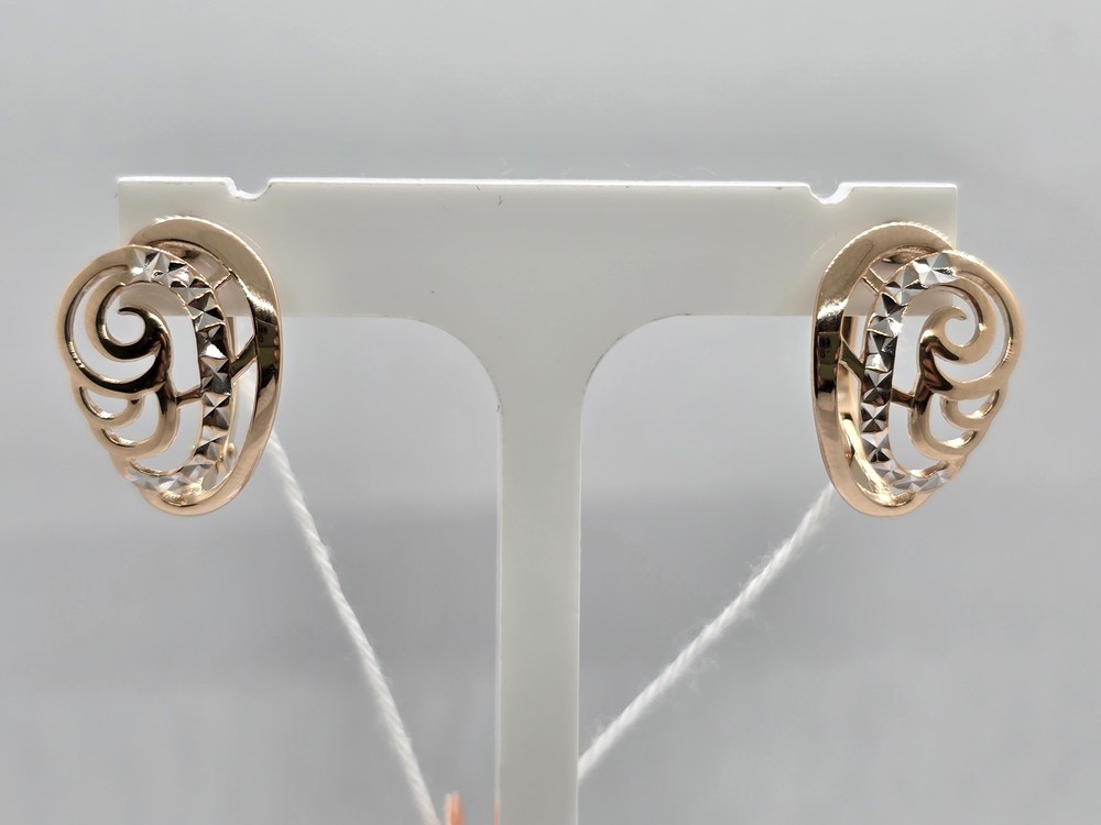 СЕРЬГИ БЕЗ КАМНЯ (Au 585)