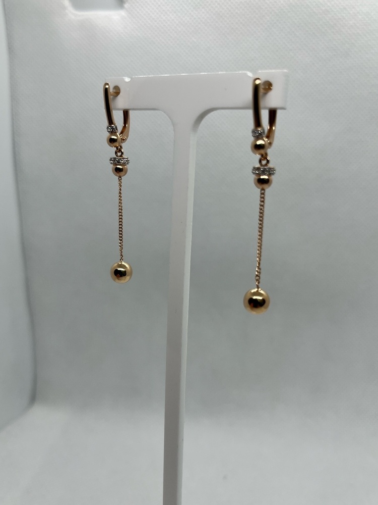 СЕРЬГИ С КАМНЯМИ (Au 585)