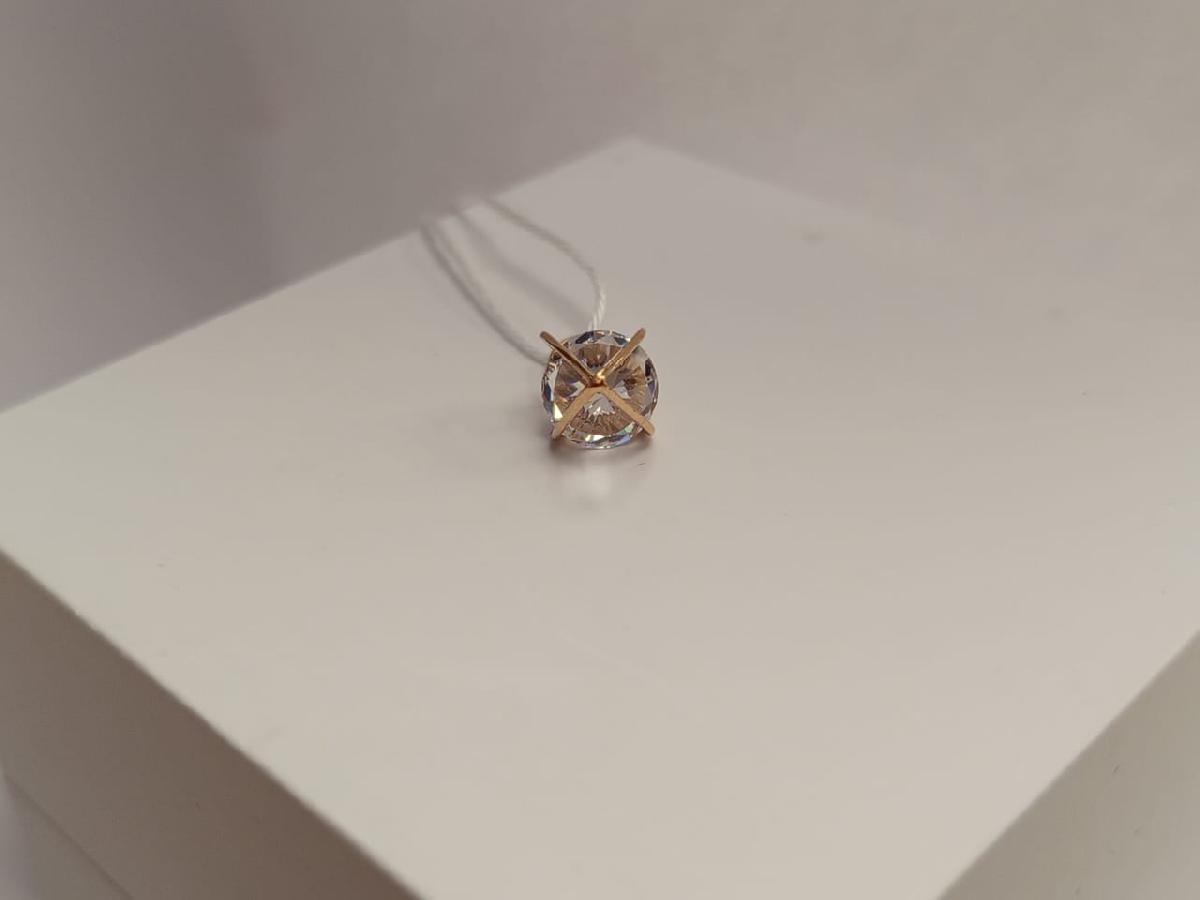 ПОДКМ585 ПОДВЕСКА С КАМНЕМ (Au 585)