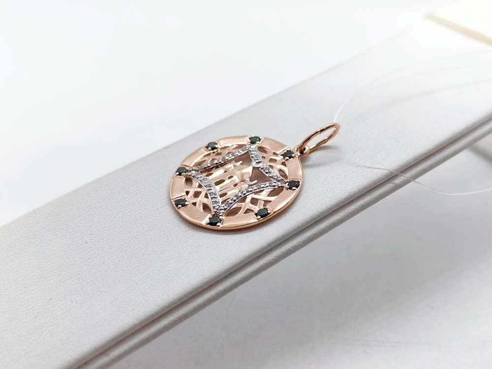 031711/ф ПОДВЕСКА С КАМНЯМИ (Au 585)