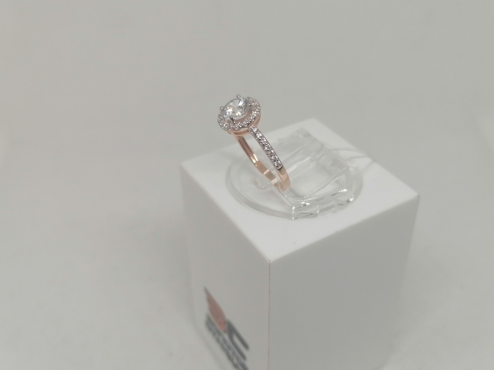 КОЛЬЦО С КАМНЯМИ (Au 585)