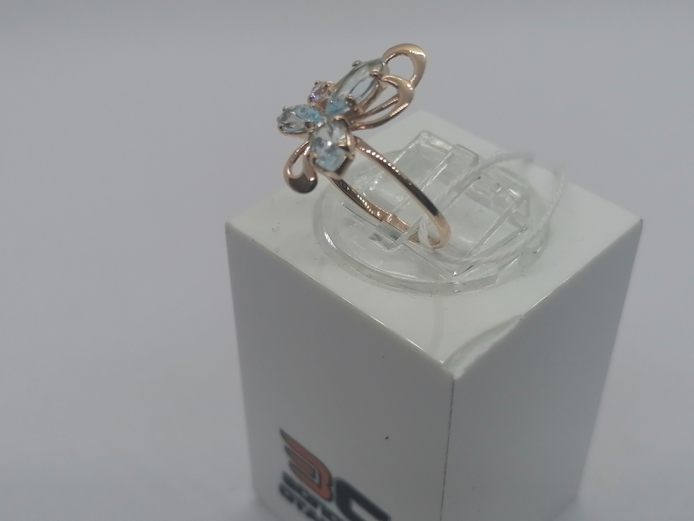 КОЛКМИ585 КОЛЬЦО С КАМНЯМИ (Au 585)