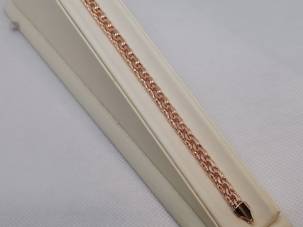 БРАСЛЕТ ПУСТОТЕЛЫЙ Бисмарк (Au 585)