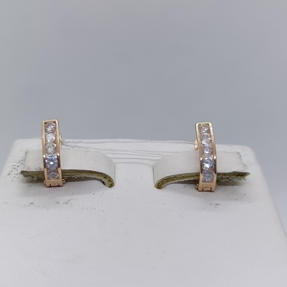 СКМИ585 СЕРЬГИ С КАМНЯМИ (Au 585)