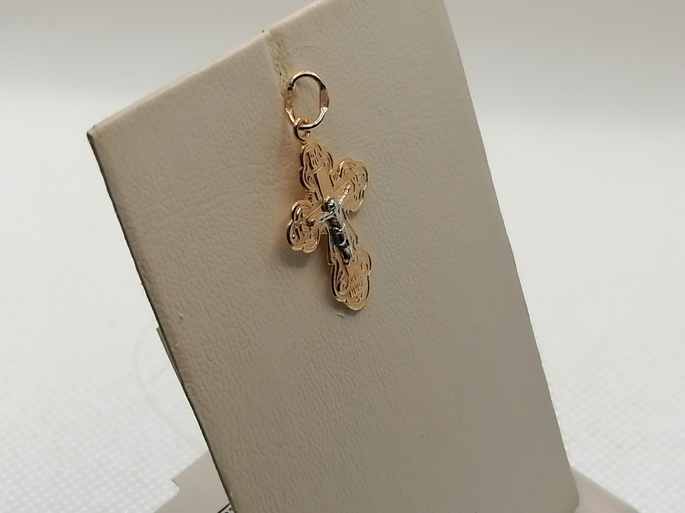 20-0252 ПОДВЕСКА КРЕСТ без камня (Au 585)