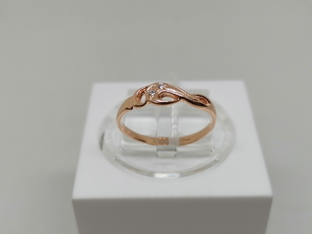 КОЛЬЦО С КАМНЯМИ (Au 585)