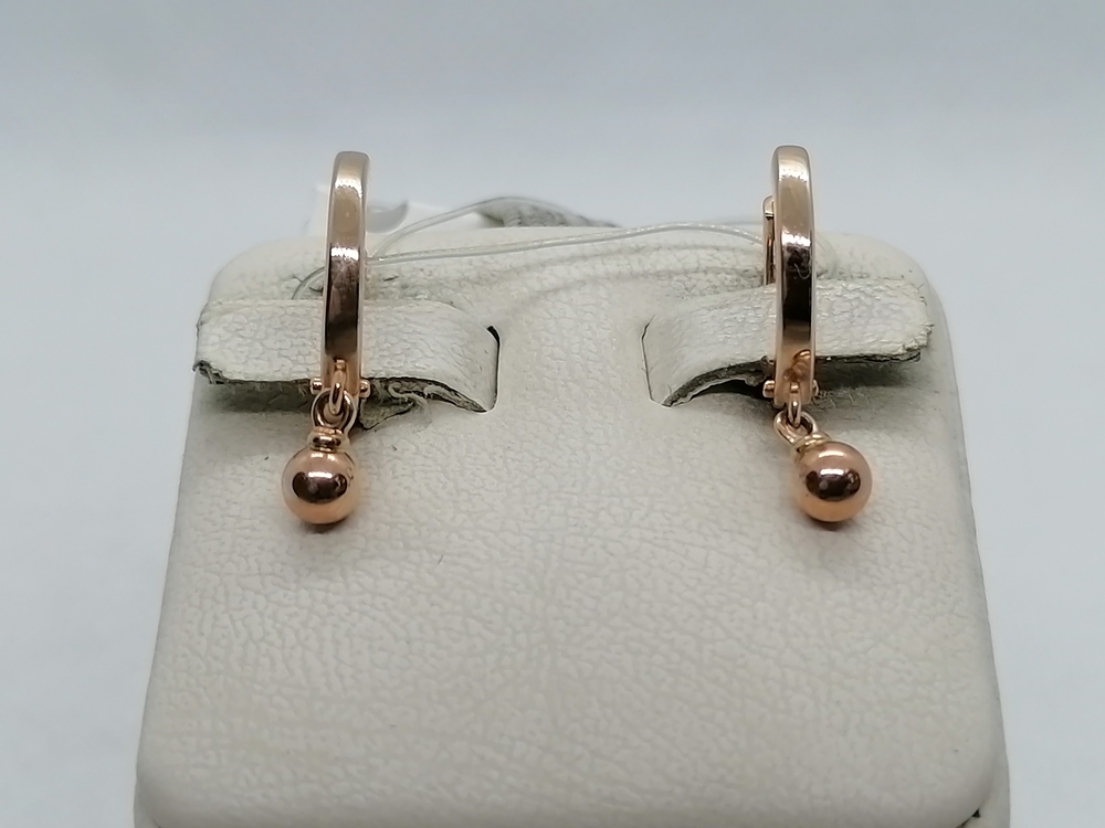 51-121-01596-1 СЕРЬГИ БЕЗ КАМНЯ (Au 585)