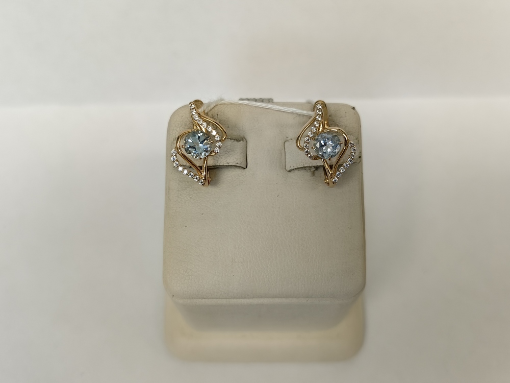 СЕРЬГИ С КАМНЯМИ (Au 585)