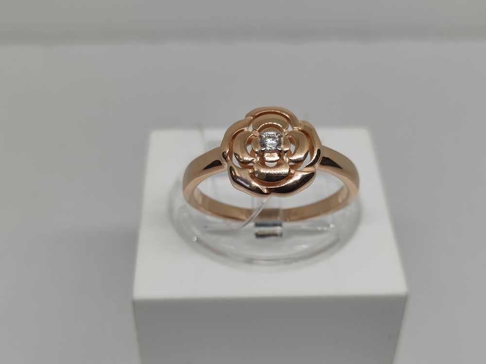 019429 КОЛЬЦО С КАМНЕМ (Au 585)