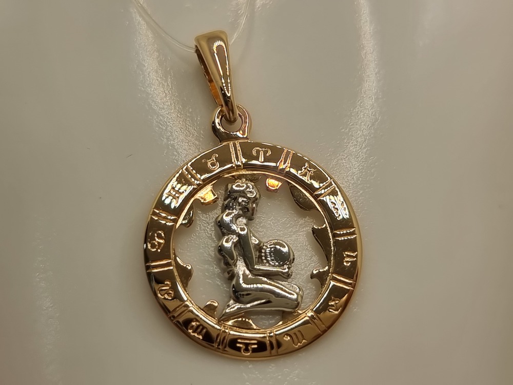 5230/дева ПОДВЕСКА ЗНАК ЗОДИАКА ДЕВА (Au 585)