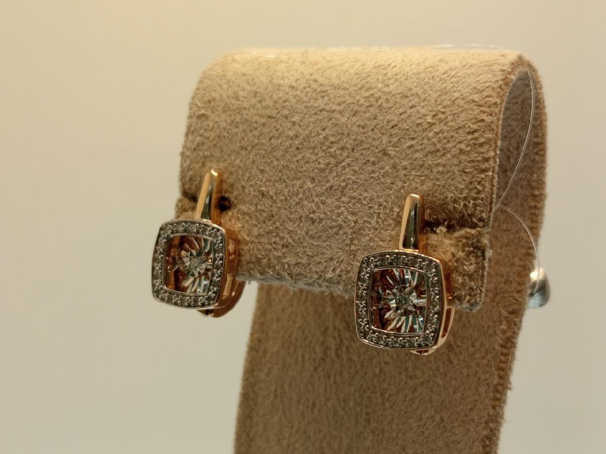 СЕРЬГИ БРИЛЛИАНТ (Au 585)