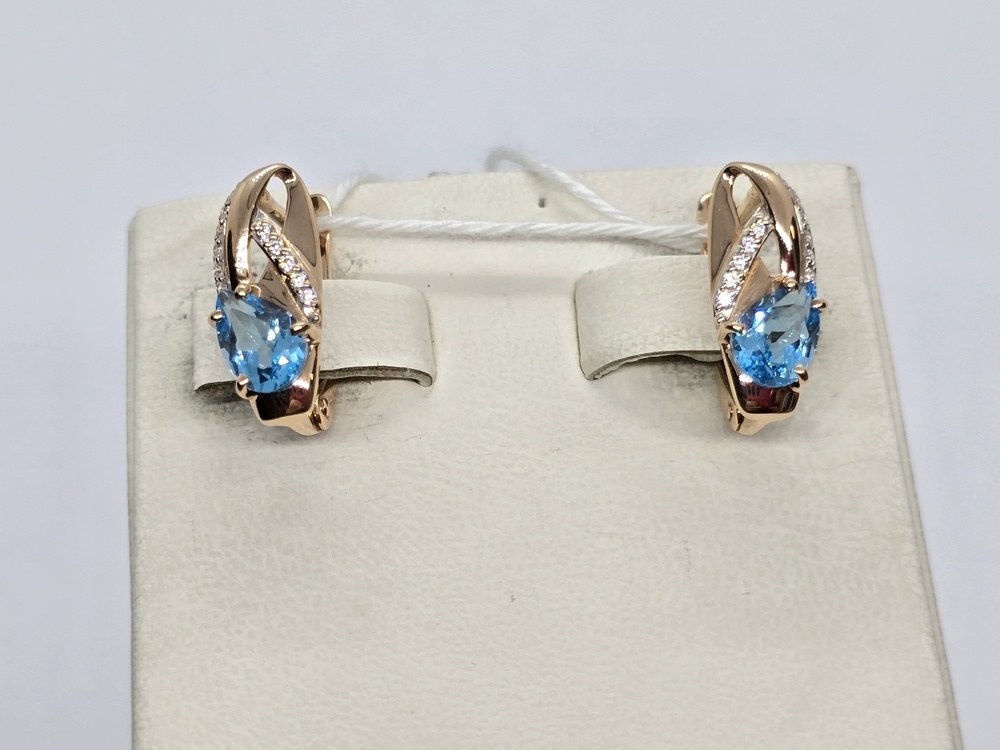 СЕРЬГИ С КАМНЯМИ (Au 585)